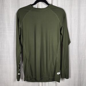 Olive Green Men's Swim Rash Guard